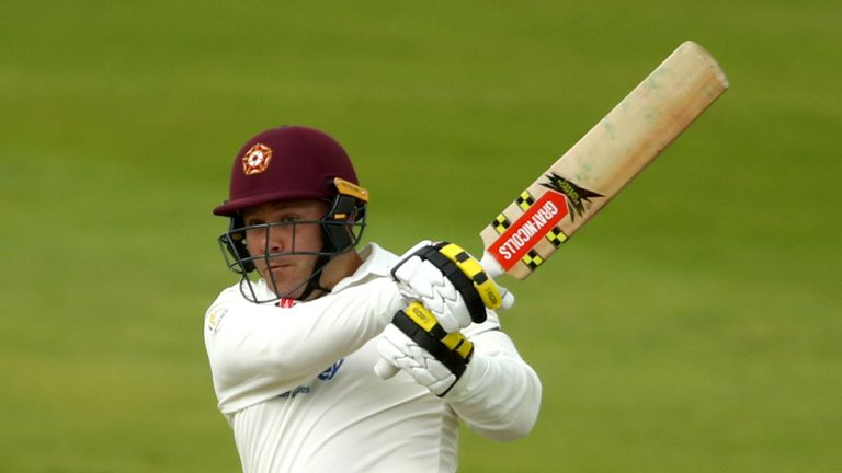 A captain's innings of 59 not out by Adam Rossington steered Northamptonshire  to a draw against Kent