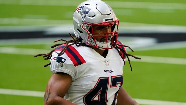 German-born Jakob Johnson in action for the New England Patriots (Image: AP)