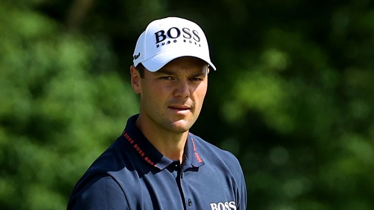 Martin Kaymer was tied for the lead after his closing 64