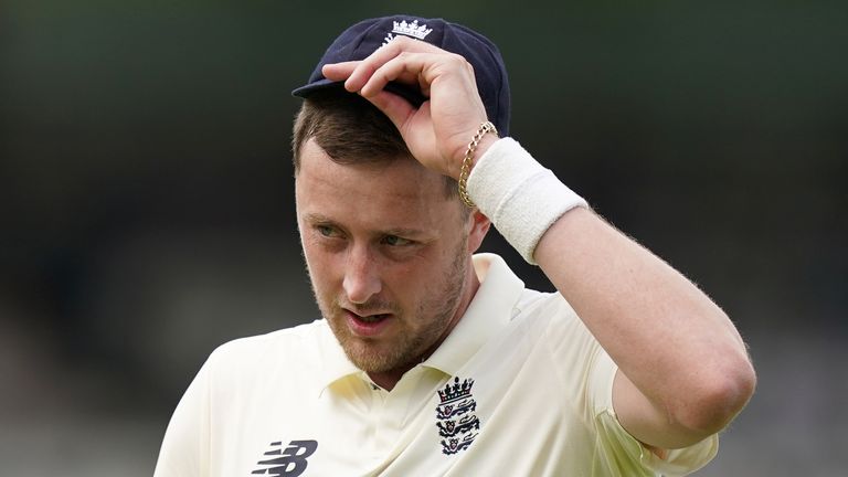 Sky Sports pundit Nasser Hussain says Robinson has learnt "the harshest and biggest lesson"