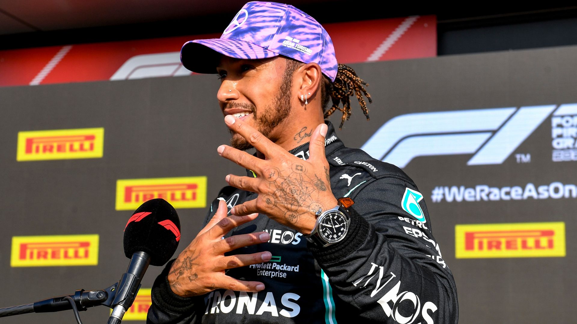 Hamilton credits fans, vows to 'bring out the lion' for sprint