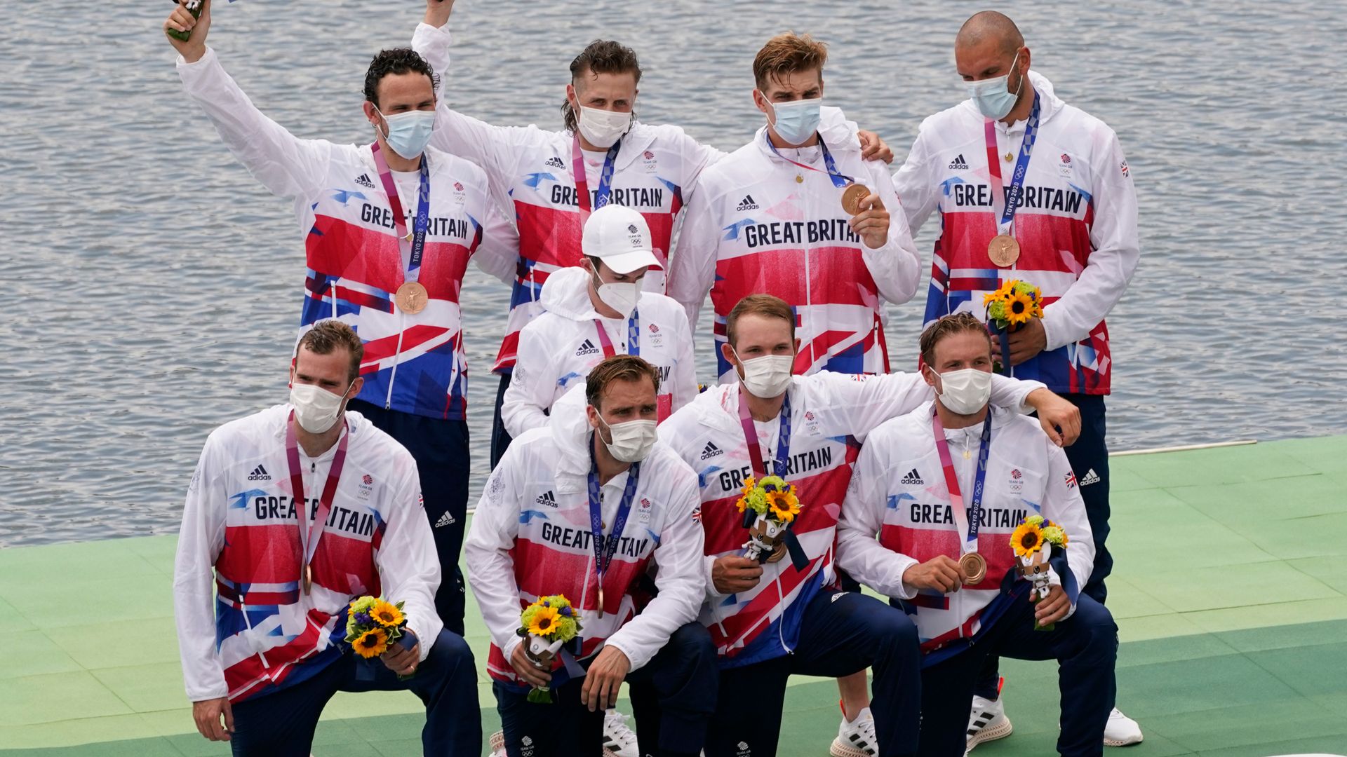 Men's rowing eight take bronze for GB