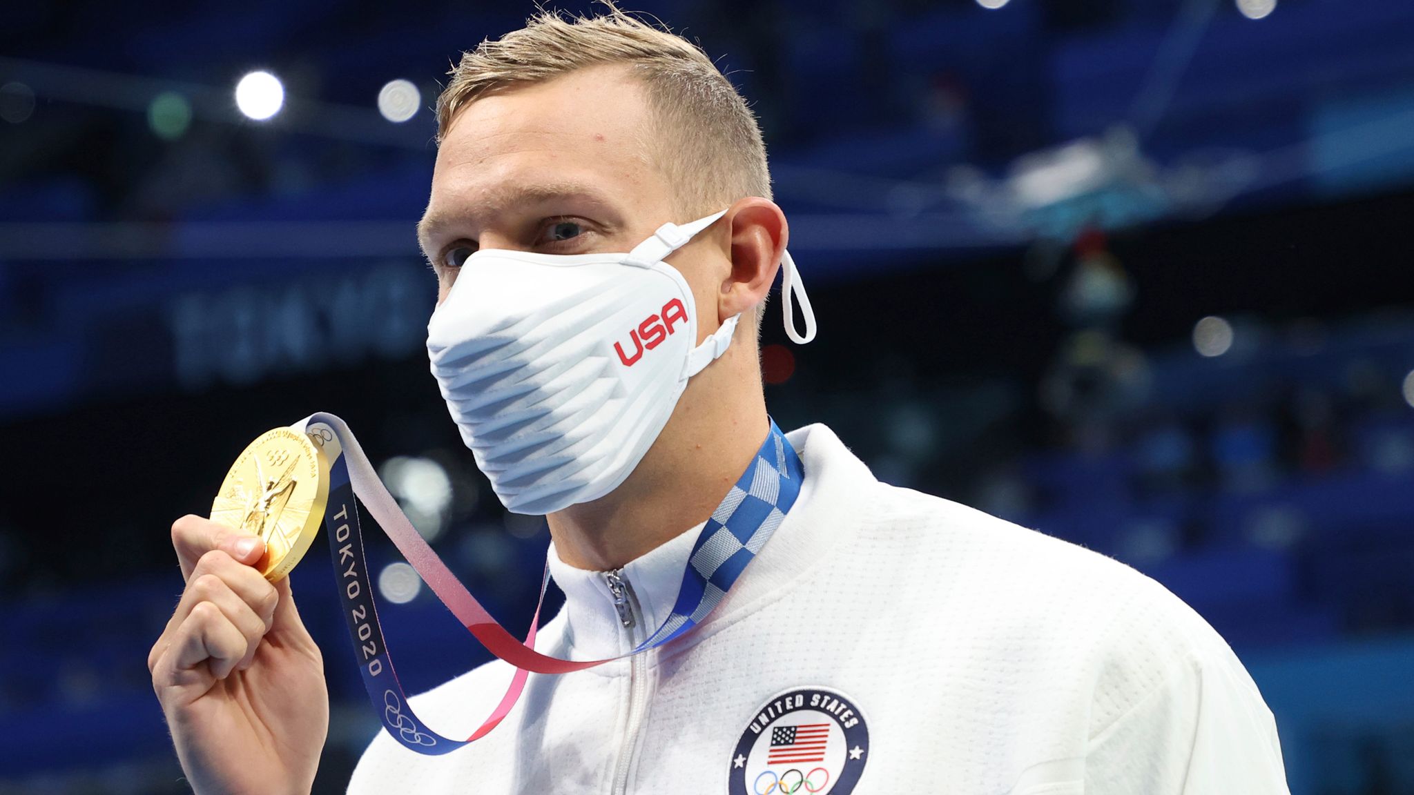 Team USA swim star Caeleb Dressel wins first individual Olympic gold