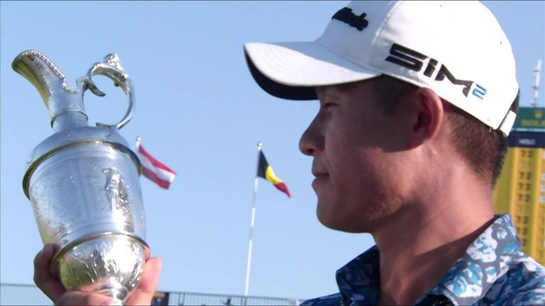 The best shots and key moments from a historic final round of The 149th Open at Royal St George's, where Collin Morikawa held off Jordan Spieth to win by two shots.