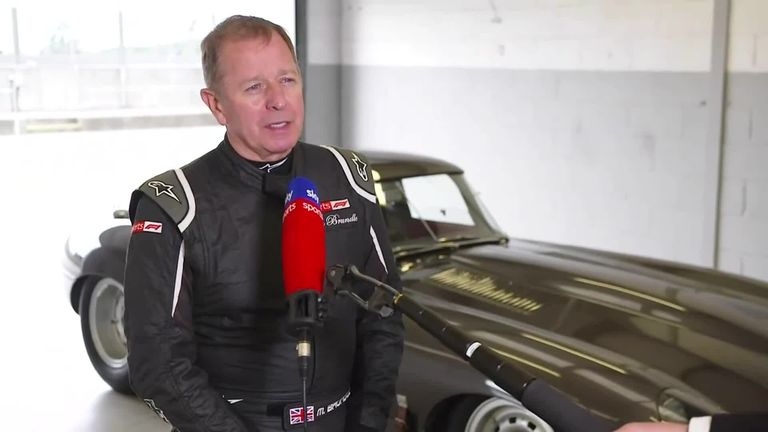 Martin Brundle speaks at Silverstone, where he was testing a Jaguar E-type with son Alex, about the big topics of the moment in Formula 1 ahead of the British GP