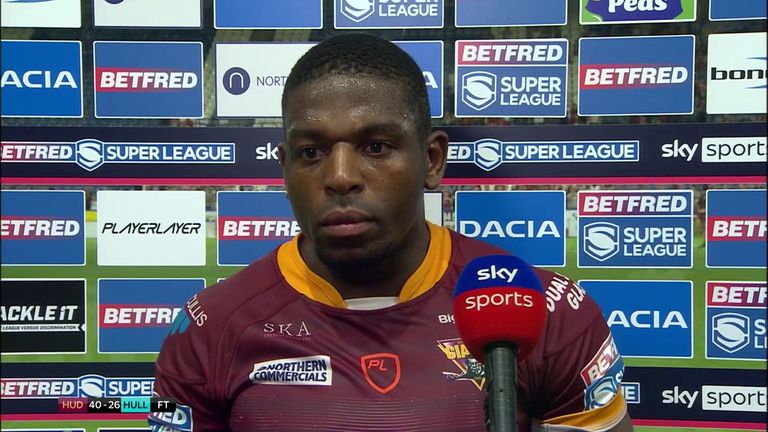 Man of the Match Jermaine McGillvary scores four tries for Huddersfield Giants to help break their losing run against Hull FC.