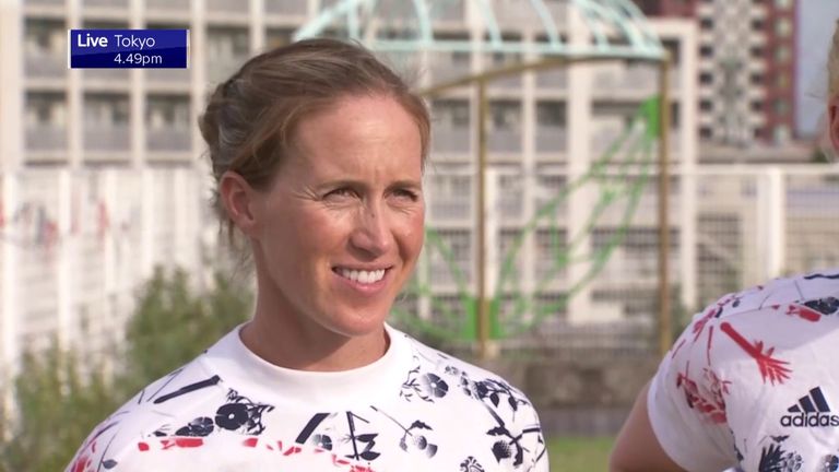 Double Olympic champion Helen Glover says she could not have imagined reaching the Tokyo Games just over a year after having twins