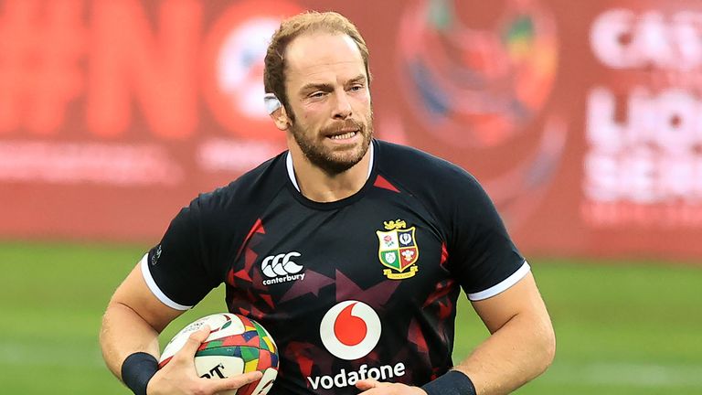 Alun Wyn Jones will lead the Lions out against South Africa