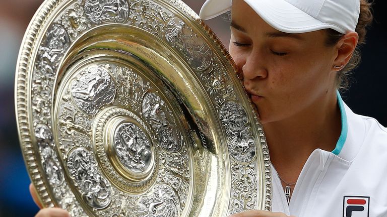 Ashleigh Barty underscores women's world No 1 status after winning her first Wimbledon title earlier this summer