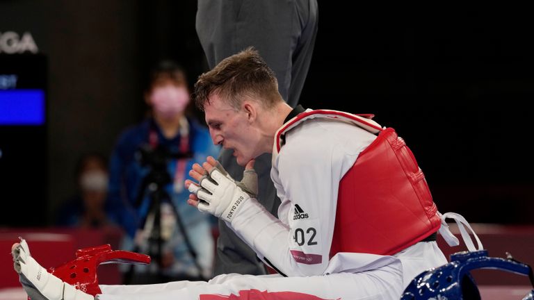 Sinden admits he was 'gutted' to lose in the closing moments of his taekwondo final - as happened to fellow Brit Lutalo Muhammad in 2016 - but plans to go one better at Paris 2024