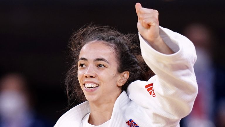 Giles won Team GB's first medal of the Tokyo 2020 Olympics with a bronze in the judo