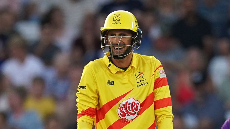Alex Hales batted through the Trent Rockets innings to seal their two-wicket win over Northern Superchargers