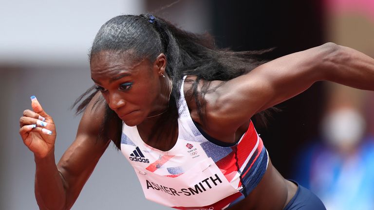 Dina Asher-Smith wasn't able to secure an automatic qualifying spot or fastest loser space