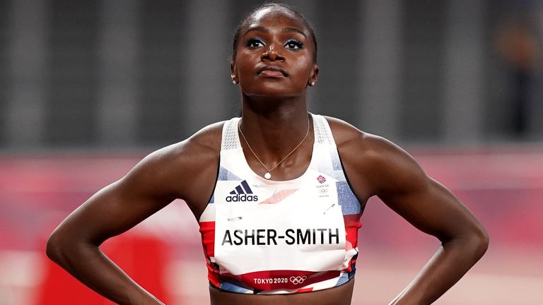 Dina Asher-Smith failed to reach the women's 100m final on Saturday, also because of an injury