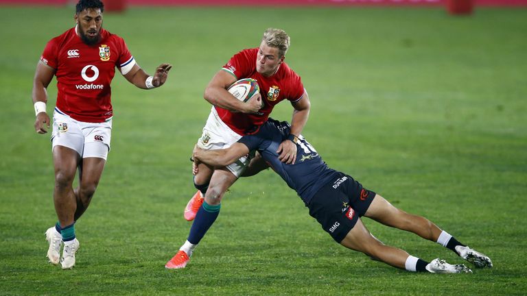 Duhan van der Merwe was impressive for the Lions