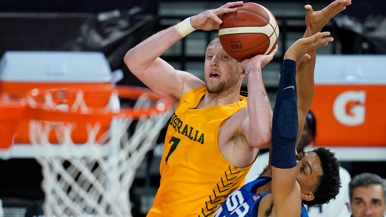 Utah Jazz forward Joe Ingles contributed 17 points for Australia 