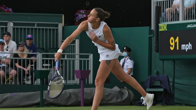 Karolina Pliskova a atteint les quarts de finale à Wimbledon pour la première fois (AP)