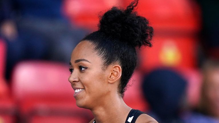 Great Britain's Katarina Johnson-Thompson finished eighth in the Long Jump at the British Grand Prix in Gateshead.