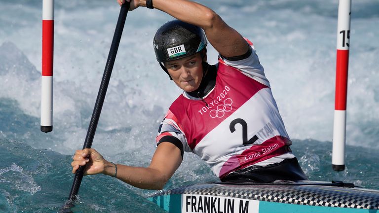 Franklin added to Team GB's tally of medals with an excellent performance in the final of the women's C1 canoe slalom