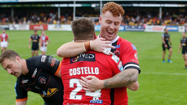 Matt Costello was among the try-scorers for Salford