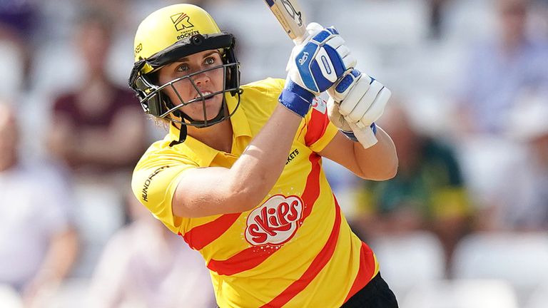 Trent Rockets captain Nat Sciver scored 33 from 23 balls against Northern Superchargers