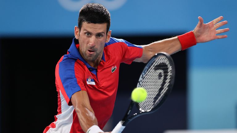 Novak Djokovic couldn't be stopped as he progressed to the final four 