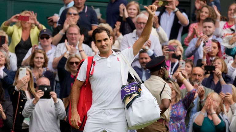 Roger Federer was beaten by Poland's Hubert Hurkacz in the Wimbledon quarter-finals in his last match prior to surgery