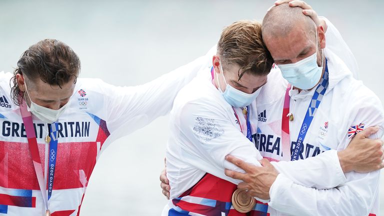 Great Britain's men's eight made the podium with bronze at Sea Forest Waterway in Japan