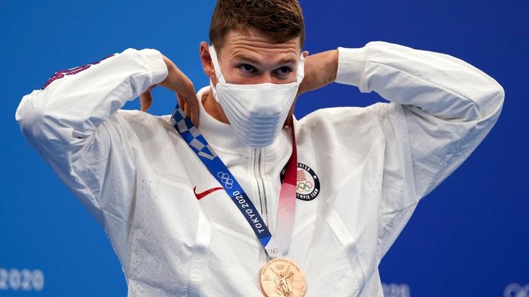 Murphy of the USA also picked up the bronze medal in the men's 100m backstroke final earlier this week