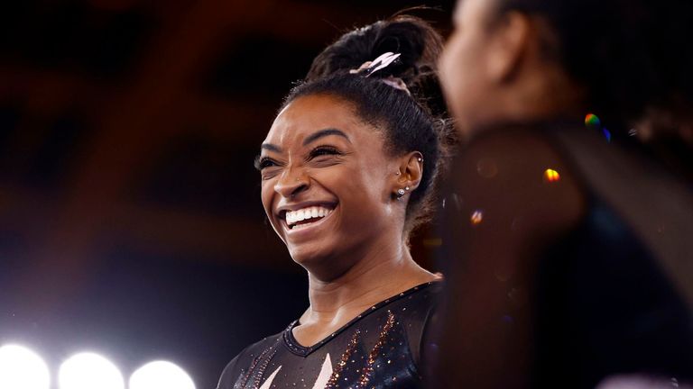 Simone Biles will be looking to add to her collection of five Olympic medals 