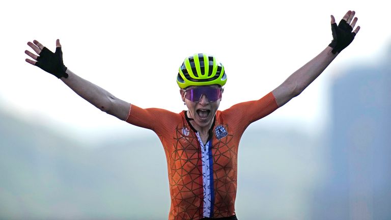 Annemiek van Vleuten mistook silver for gold in the Olympic cycling women's road race- won by Austria's Anna Kiesehofer - with Britain's Lizzie Deignan finishing 11th