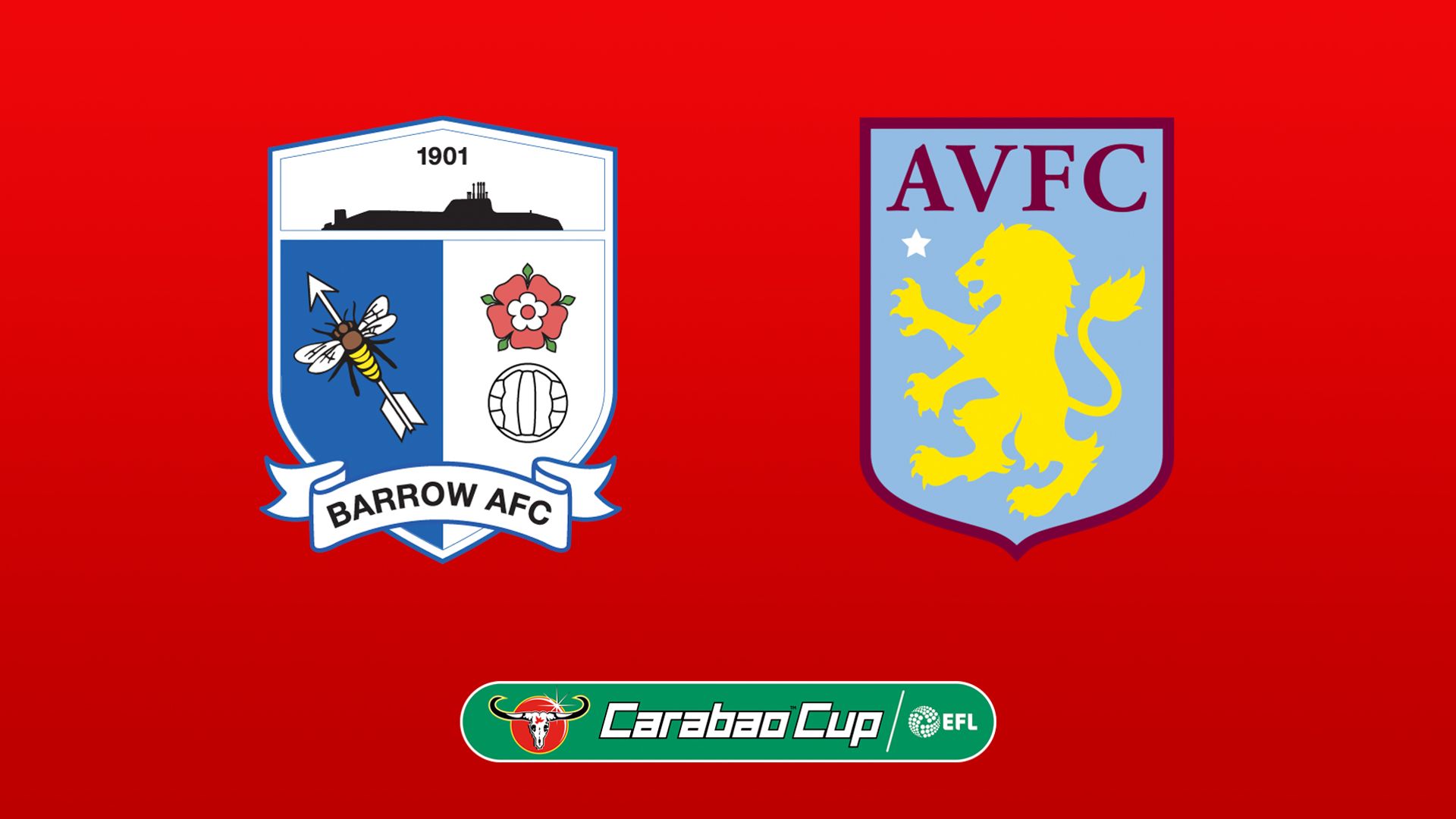 Carabao Cup R2: Barrow out to shock Villa
