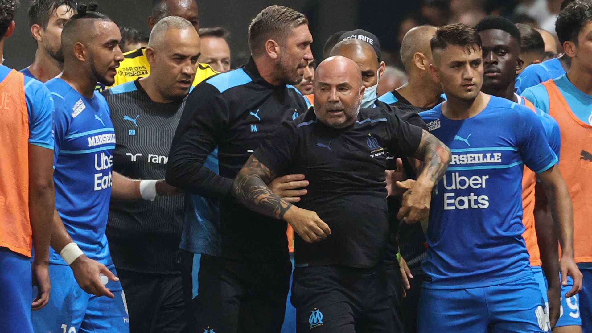 Nice-Marseille abandoned after fans invade pitch