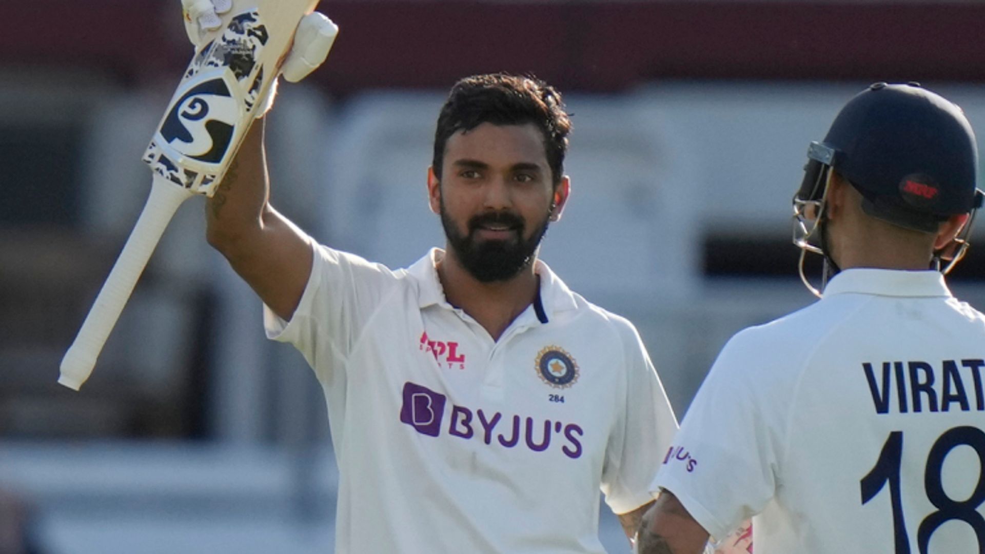Rahul hits hundred as India dominate opening day
