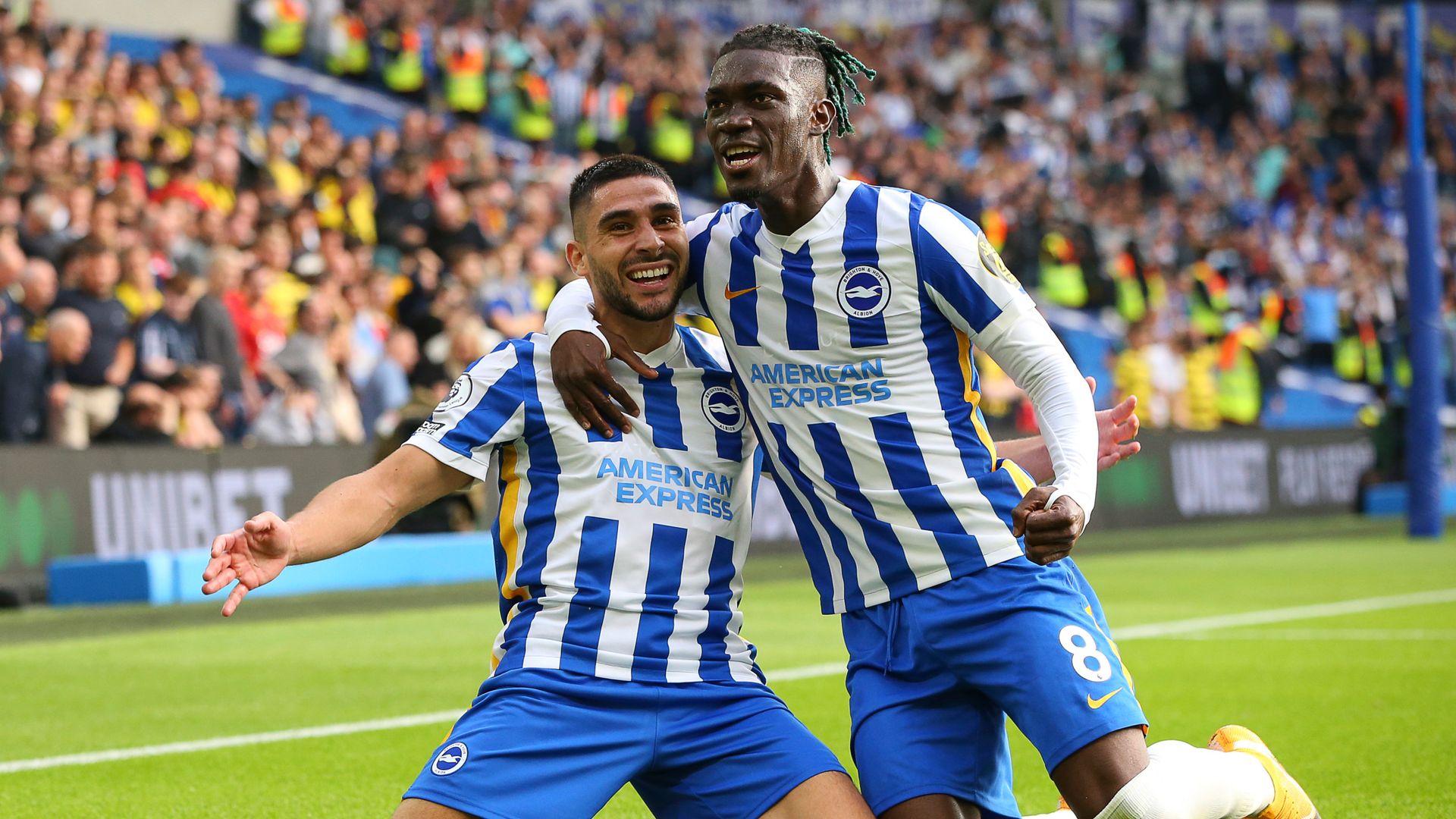 Brighton brush aside Watford to go second