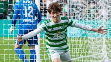 Kyogo Furuhashi has scored six goals in his first five starts for Celtic
