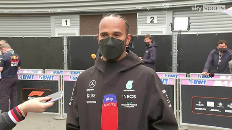 Lewis Hamilton credits his Mercedes team for helping him overtake Red Bull's Max Verstappen in the driver standings.