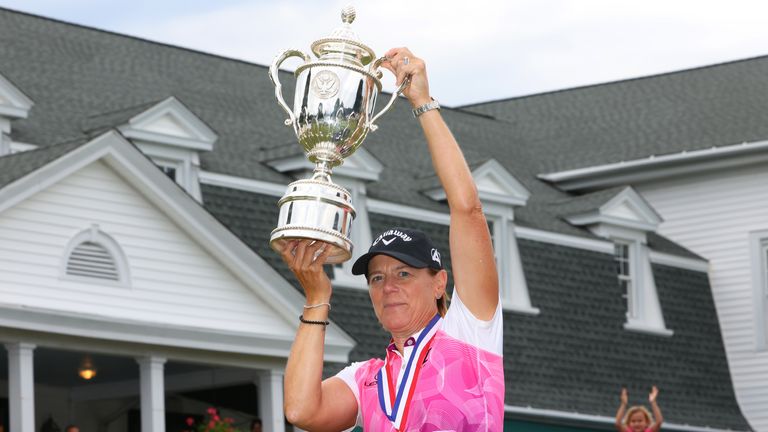 Sorenstam triumphed in her first appearance at the US Senior Women's Open