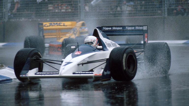 In Adelaide 1989, the drivers were all feeling unhappy about the waterlogged circuit