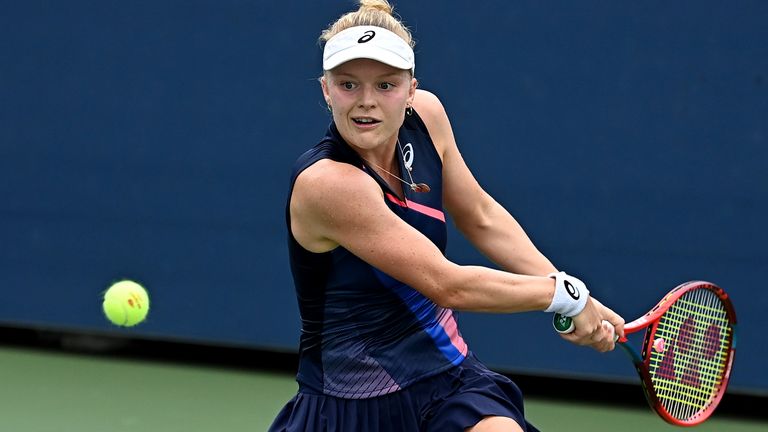 Harriet Dart foi para Caroline Garcia (Pete Staples / USTA) nº 62 do mundo em três frases