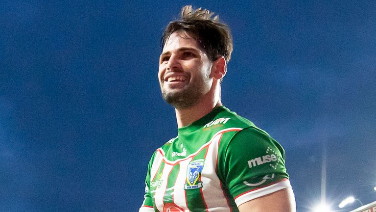 Warrington's Jake Mamo is now Super League's leading try-scorer after his two tries against Huddersfield