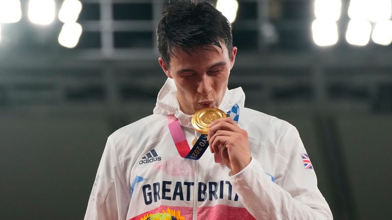 Joe Choong won gold for Great Britain in the men's modern pentathlon event in Tokyo
