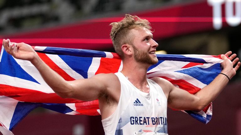 Josh Kerr was elated after winning bronze and spent moments just taking it all in inside the Olympic Stadium