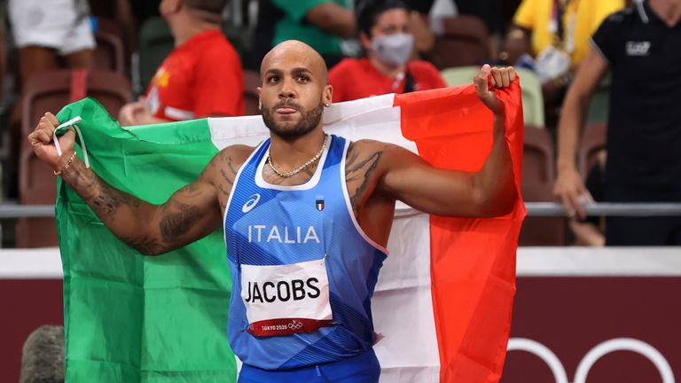 Ben Ransom reports from Tokyo on a dramatic 100m final which was won by Lamont Marcell Jacobs of Italy - after Great Britain's Zharnel Hughes was disqualified for a false start