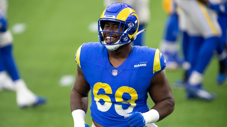Los Angeles Rams defensive tackle Sebastian Joseph-Day.  (AP Photo/Kyusung Gong)