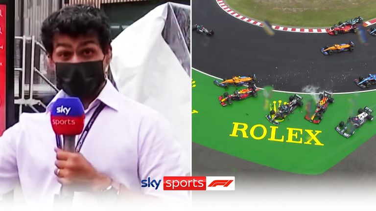 Karun Chandhok takes a closer look at the scenes from the first lap of the Hungarian Grand Prix.