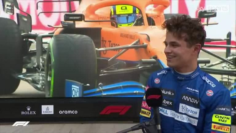 Lando Norris, Carlos Sainz and George Russell talk us through their qualifying session at the Russian Grand Prix. 