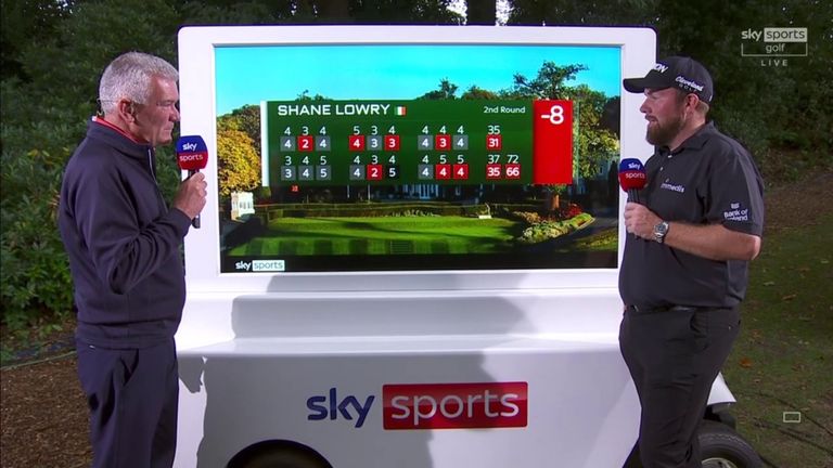 Shane Lowry was pleased to card a six-under 66 in the second round of the BMW PGA Championship as he plays under the pressure of trying to secure a Ryder Cup place