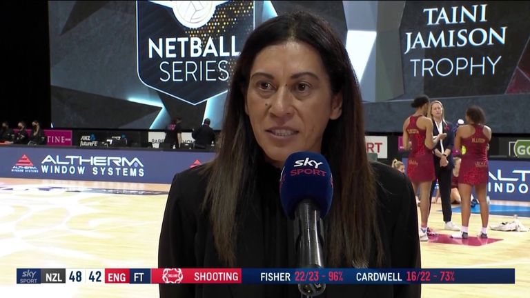 Dame Noeline Taurua was pleased with what New Zealand could do for the next game and happy they weathered the England storm to get the 48-42 victory.