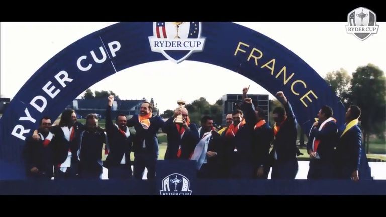 Team Europe produced an inspirational video to remind its players about the select company they're in by competing at a Ryder Cup